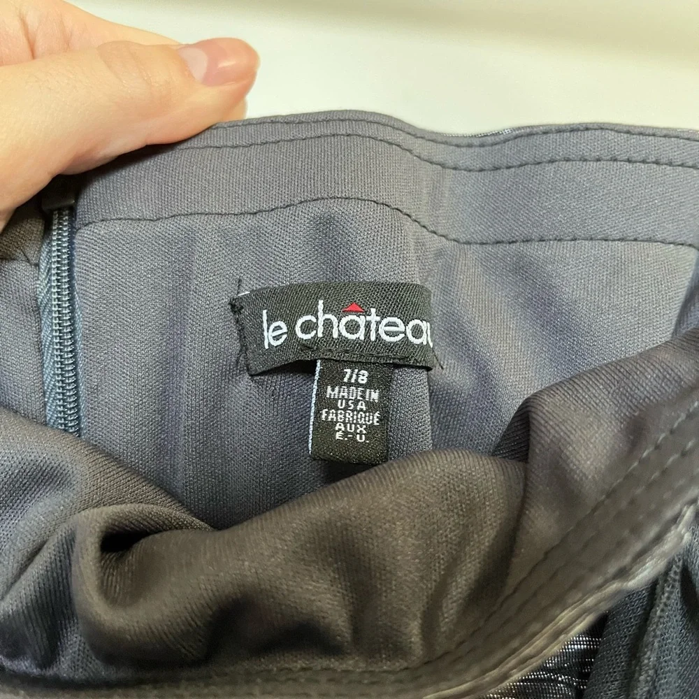 LE CHATEAU STRAPLESS RUFFLE DRESS - Picture 3 of 4
